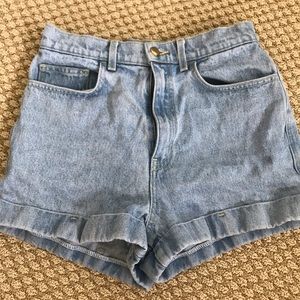 American apparel high rise shorts